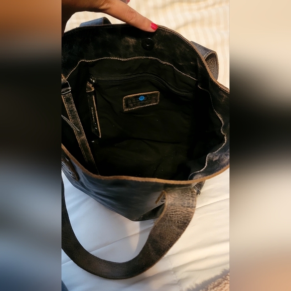 Bed Stu Stevie Black Lux Tote Bag - Picture 3 of 4